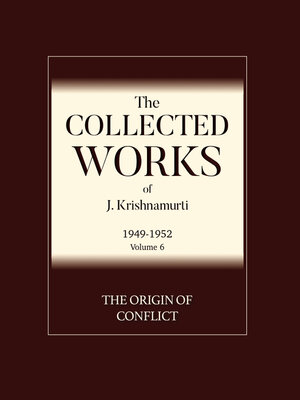 cover image of The Origin of Conflict